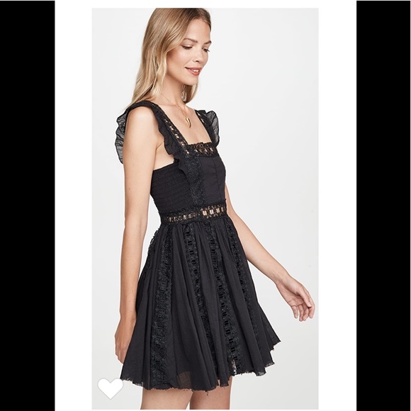 - NWT Free People Verona Dress Black - Picture 6 of 16